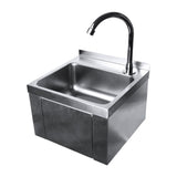 Oxford Hardware Stainless Steel Square Knee Operated Hand Wash Basin