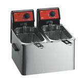 FriFri Eco 4+4 Electric Countertop Fryer Twin Tank Twin Baskets 2x2.3kW Three Phase