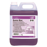 Suma Bac D10 Cleaner and Sanitiser 5 Litre (Pack of 2)