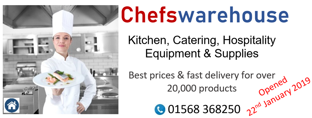 Chefswarehouse.co.uk goes Live on  22/01/2019 - Best prices for a massive range of Chefs and Catering products