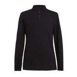 Brook Taverner Frederick Mens Long Sleeve Polo Shirt Black Size XL