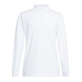 Brook Taverner Frederick Mens Long Sleeve Polo Shirt White Size L
