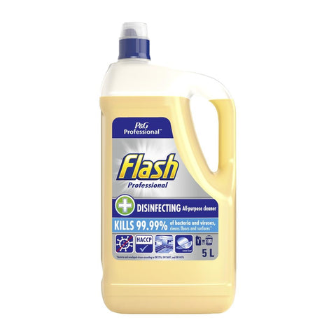 Flash Professional Disinfecting All-Purpose Cleaner Concentrate Lemon (Pack of 2 x 5Ltr)
