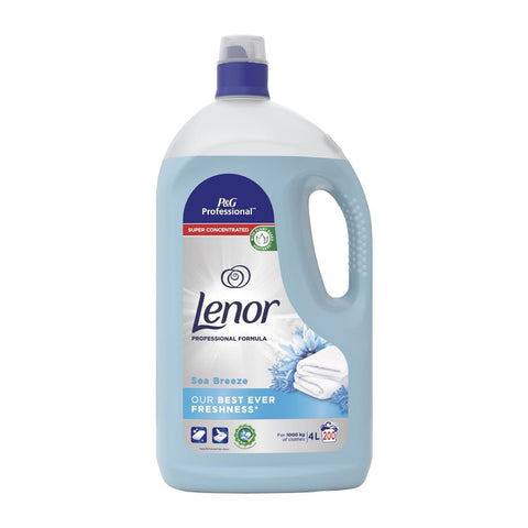 Lenor Professional Fabric Conditioner Sea Breeze 4Ltr (Pack of 3)