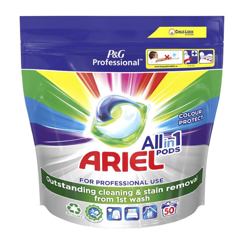 Ariel Professional All-In-1 Pods Washing Liquid Laundry Detergent Colour (Pack of 100)