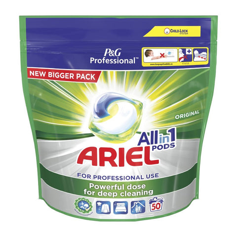 Ariel Professional All-In-1 Pods Washing Liquid Laundry Detergent Regular (Pack of 100)