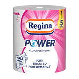 Regina Power All Purpose Kitchen Roll 2Ply (Pack of 6x1 Rolls)