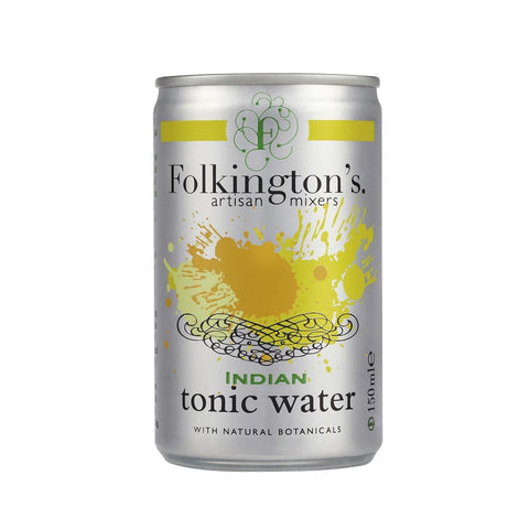 Folkington's Indian Tonic Water Can 150ml (Pack of 24)