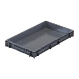Grey Solid Stacking Container Small 600x400x75mm