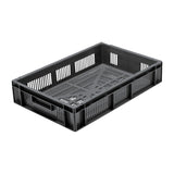 Grey Perforated Stacking Container Medium 600x400x120mm