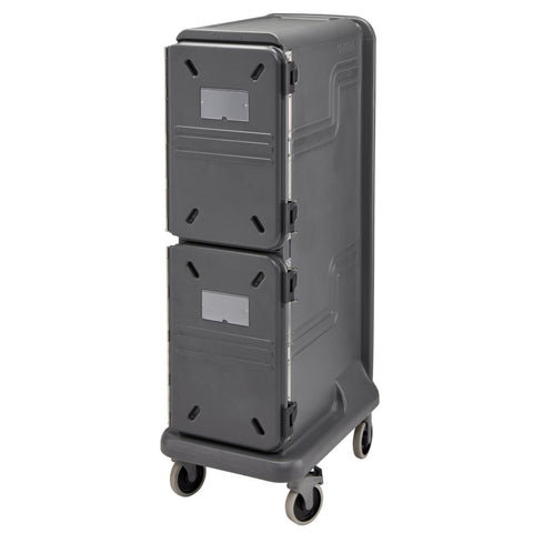 Cambro Ultra Pro Cart Tall Two Door Hot and Cold Food Cart Charcoal Grey