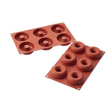 Schneider Silicone Six Ring Donut Mould 75x25mm