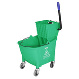 Jantex 30ltr Mop Bucket with Foot Pedal release - Green