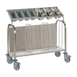 Matfer Bourgeat Low 200 Plate and Cutlery Trolley