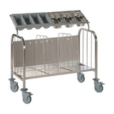 Matfer Bourgeat Low 400 Plate and Cutlery Trolley