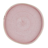 Churchill Stonecast Petal Pink Organic Walled Plates 257mm (Pack of 6)