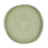 Churchill Stonecast Sage Green Organic Walled Plates 257mm (Pack of 6)
