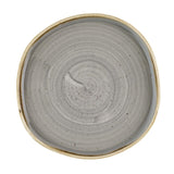 Churchill Stonecast Grey Organic Walled Plates 206mm (Pack of 6)