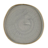 Churchill Stonecast Grey Organic Walled Plates 257mm (Pack of 6)