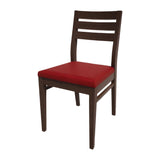 Bolero Bespoke Marty A Side Chair in Red/Wenge