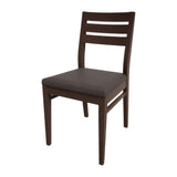 Bolero Bespoke Marty A Side Chair in Anthracite/Wenge