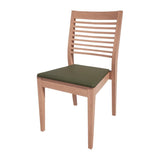 Bolero Bespoke Marty B Stacking Chair in Olive/Beech