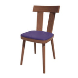 Bolero Bespoke Bamba Side Chair Blue/Walnut