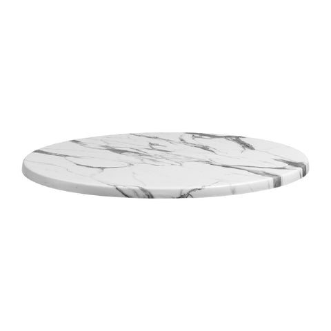 Enduratop Round Carrara Marble Table Top 700mm