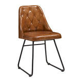 Harland Side Chair Leather Bruciato (Pack of 2)