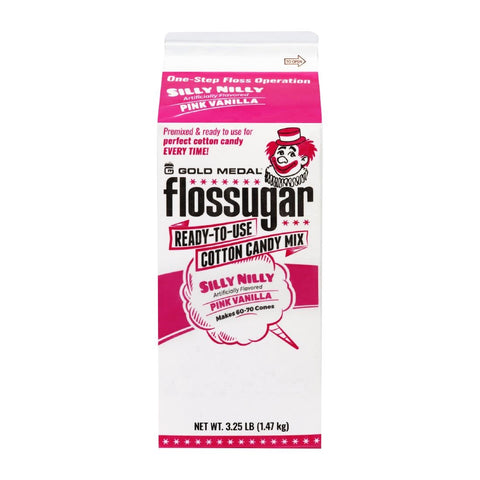 Flossugar Pink Vanilla Ready to Use Cotton Candy Mix 1.47kg