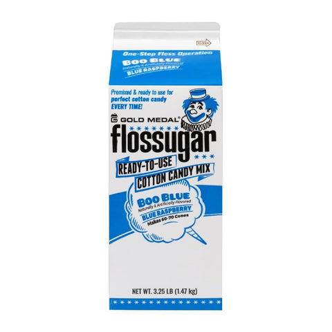 Flossugar Blue Raspberry Ready to Use Cotton Candy Mix 1.47kg