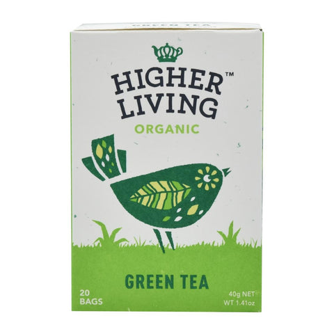 Higher Living Green Tea Organic Teabags (Pack of 80)