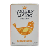 Higher Living Ginger Kick Organic Teabags (Pack of 60)
