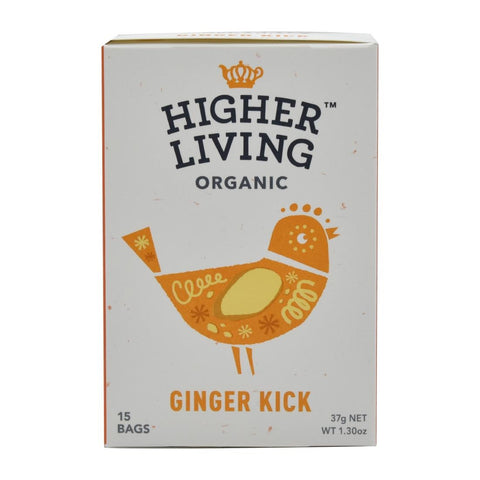 Higher Living Ginger Kick Organic Teabags (Pack of 60)
