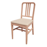 Bolero Bespoke Vicky Side Chair in Cream/Beech