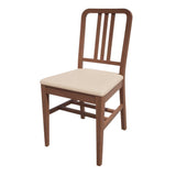 Bolero Bespoke Vicky Side Chair in Cream/Walnut