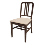 Bolero Bespoke Vicky Side Chair in Cream/Wenge