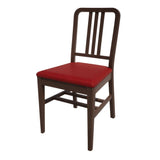 Bolero Bespoke Vicky Side Chair in Red/Wenge