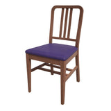 Bolero Bespoke Vicky Side Chair in Blue/Walnut