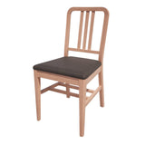 Bolero Bespoke Vicky Side Chair in Anthracite/Beech