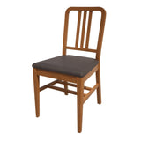 Bolero Bespoke Vicky Side Chair in Anthracite/Oak