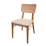 Bolero Bespoke Brenda Side Chair in Cream/Oak