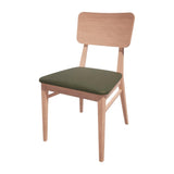 Bolero Bespoke Brenda Side Chair in Olive/Beech