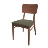 Bolero Bespoke Brenda Side Chair in Olive/Walnut