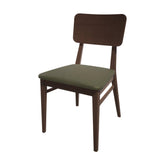 Bolero Bespoke Brenda Side Chair in Olive/Wenge