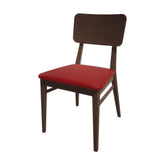 Bolero Bespoke Brenda Side Chair in Red/Wenge