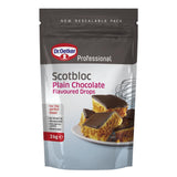 Dr Oetker Scotbloc Plain Chocolate Flavoured Drops 3kg