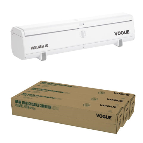 Vogue Wrap 450 Eco Cling Film Dispenser Bundle