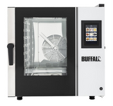 Buffalo Freestanding Smart Touchscreen Combi Oven 7 x GN 1/1 with Installation Kit and Extraction Hood