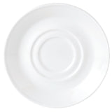 Steelite Simplicity White Low Empire Small Saucers Double Well 117mm (Pack of 12)